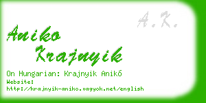 aniko krajnyik business card